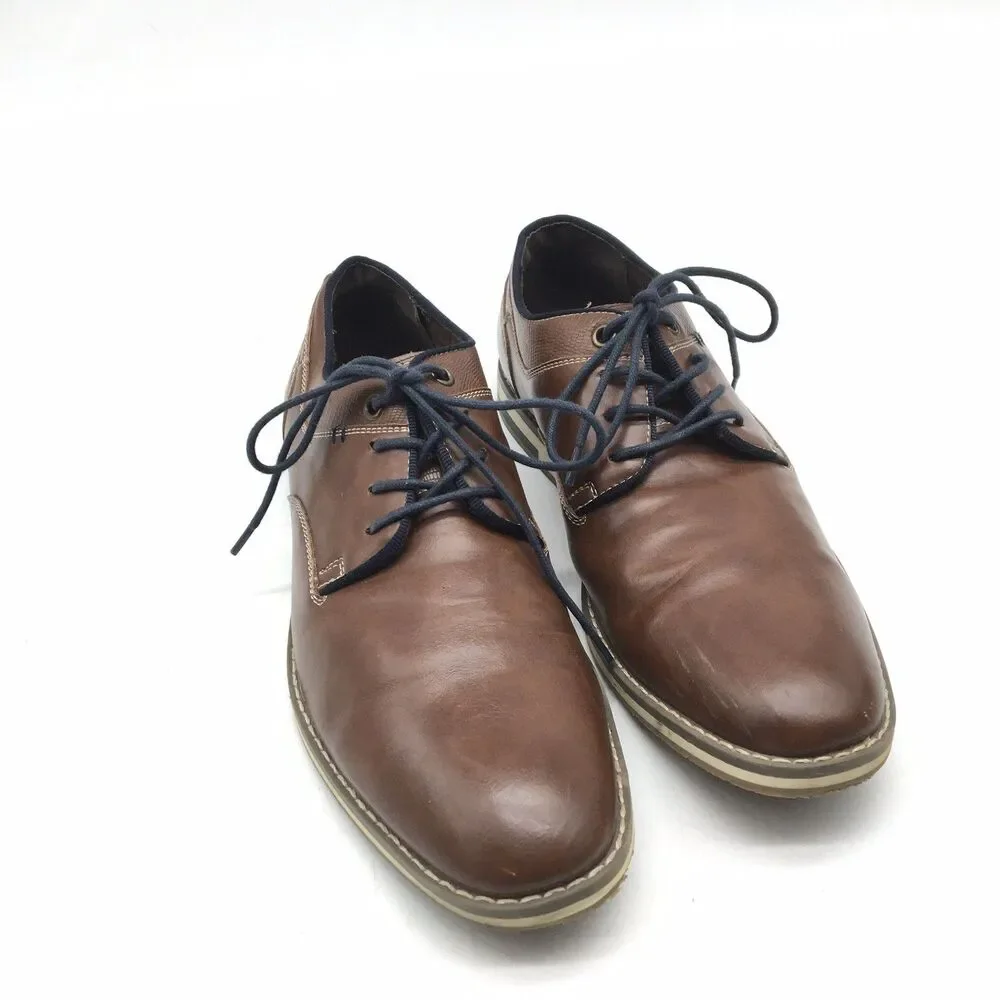 Unlisted Kenneth Cole Men's Oxfords Lace Up Shoes Brown Size 8